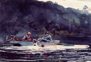 The End Of The Hunt, Watercolor And Graphite, - (38) — Winslow Homer