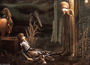 Lancelot Chapel Of The Holy Grail — Edward Coley Burne-jones