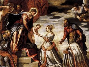 Mystic Marriage Of St Catherine (detail) — Jacopo Tintoretto