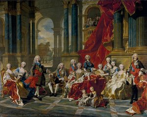 The Family Of Philip V — Louis Michel Van Loo, Baroque Rococo
