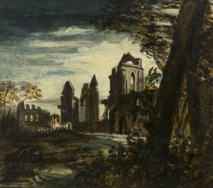 A Scene from 'The Antiquary' (The Ruins of Arbroath Abbey)
