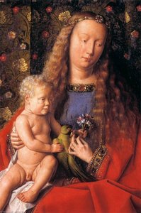 The Madonna With Canon Van Der Paele (detail) (13) — Jan Van Eyck, Early Netherlandish Painting