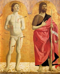 Polyptych Of The Misericordia: Sts Sebastian And John The Baptist — Piero Della Francesca