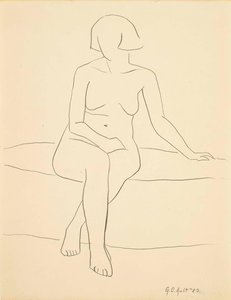 Untitled (seated Female Figure) — George Copeland Ault