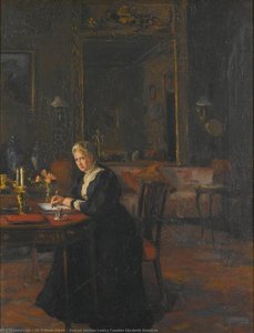 Portrait Interior Louisa Caroline Elizabeth Hamilton — Sir William Newenham Montague Orpen