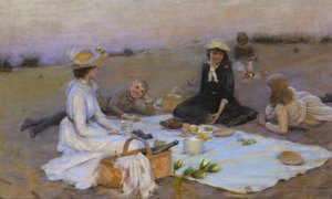 Picnic Supper On The Dunes — Charles Courtney Curran