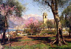 St. Andrea Church In Trouble — Peder Mørk Mønsted, Contemporary Realism