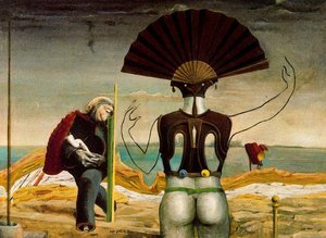 Woman, Old Man And Flower Femme — Max Ernst