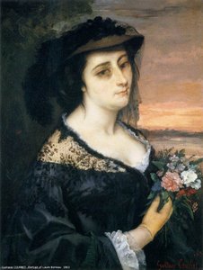 Portrait Of Laure Borreau — Gustave Courbet