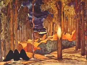 Le Martyre De Saint Sebastien Act Iv Set Design — Léon Bakst