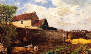 Geese On The Farm — Eugène Henri Paul Gauguin