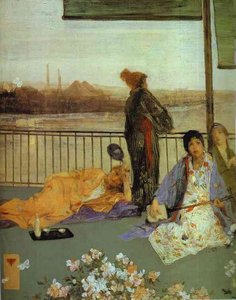 Variations In Flesh Color And Green, The Balcony — James Abbott Mcneill Whistler