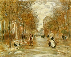 Boulevard In Asnieres — Jean-françois Raffaelli, Impressionism