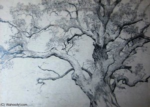 Top Of An Apple Tree — Alfred Heber Hutty
