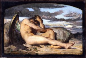 Fallen Angel (study) — Alexandre Cabanel