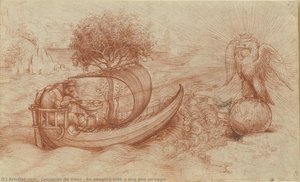 An Allegory With A Dog And An Eagle — Leonardo Da Vinci