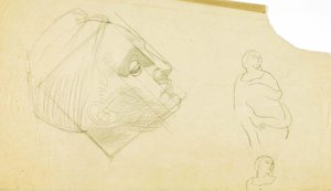 (untitled Head, Two Women, Studies) — George Grey Barnard