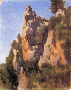 Rocks At Civita Castellana — Jean-baptiste-camille Corot