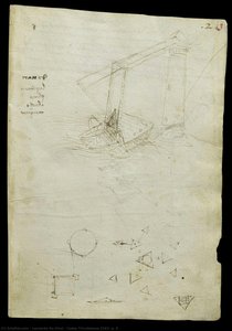 Codex Trivulzianus 2162, P. 3. — Leonardo Da Vinci, Renaissance