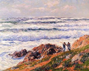 Henry Gras Temps Sur La C_te Bretonne Sun — Henri Moret