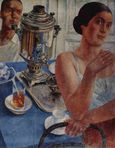 The Samovar — Kuzma Petrov-vodkin