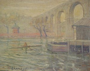 High Bridge At Noon — Ernest Lawson