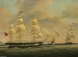 The Ship 'isabella' At Sea — William John Huggins