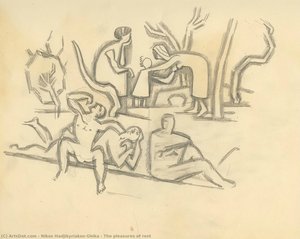 The Pleasures Of Rest — Nikos Hadjikyriakos-ghika, Modernism