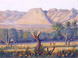 Monte Cassino And The Tent Of The Military Police Headquarters — Feliks Kay Krzewinski