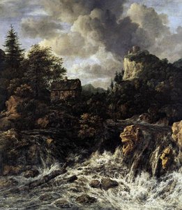 The Waterfall — Jacob Isaackszoon Van Ruisdael, Dutch Golden Age