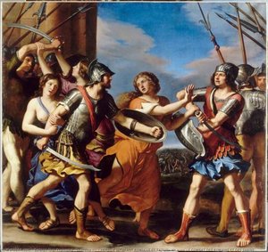 HERSILIE SEPARANT ROMULUS ET TATIUS, dit aussi LE COMBAT DES ROMAINS ET DES SABINS