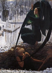 Death And The Gravedigger - — Carlos Schwabe