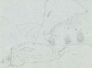 Sketch Of Landscape 36 — Nicholas Roerich, Sketch Art