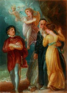 Ferdinand, Ariel, Prospero And Miranda — Thomas Stothard