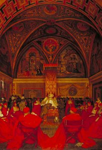 Lucretia Borgia Reigns In The Vatican In The Absence Of Pope Alexander Vi — Frank Cadogan Cowper