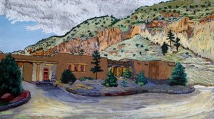 Administration Building, Frijoles Canyon — Helmut Naumer, Sr.
