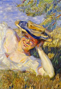 Two Woman On A Hillside (fragment) — Franz Marc