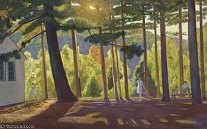 Picnic In The Pines — Rockwell Kent