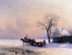 Winter Scene In Little Russia — Ivan Konstantinovich Aivazovsky