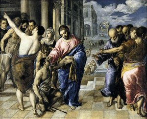 Christ Healing The Blind — El Greco