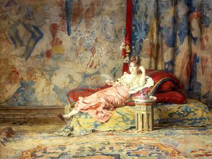 Harem Beauty — Alexandre-louis Leloir