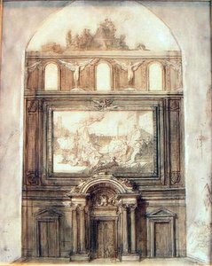 Projet De Décor Pour Le Pavillon Denon Au Louvre — Thomas Couture
