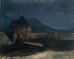 Esquisse de L'Entrée de Napoléon à Grenoble