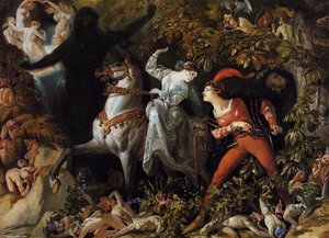 A Scene From 'undine' — Daniel Maclise, Romantic Historical Painting