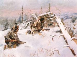 Crow Indians Hunting Elk — Charles Marion Russell