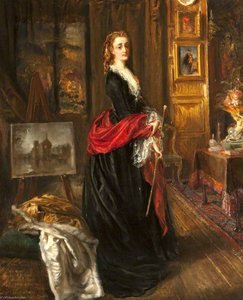 Self Portrait in the Painting Room at Baddesley Clinton