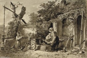 Feeding The Chickens — Johan Mari Henri Ten Kate