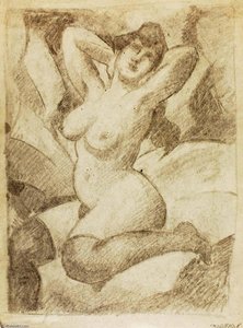 Female Nude With Black Stockings — Carl Newman