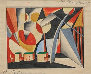 Decoration Sketch For The Play — Iraklii Gamrekeli