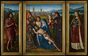 Lamentation With Saint John The Baptist And Saint Catherine Of